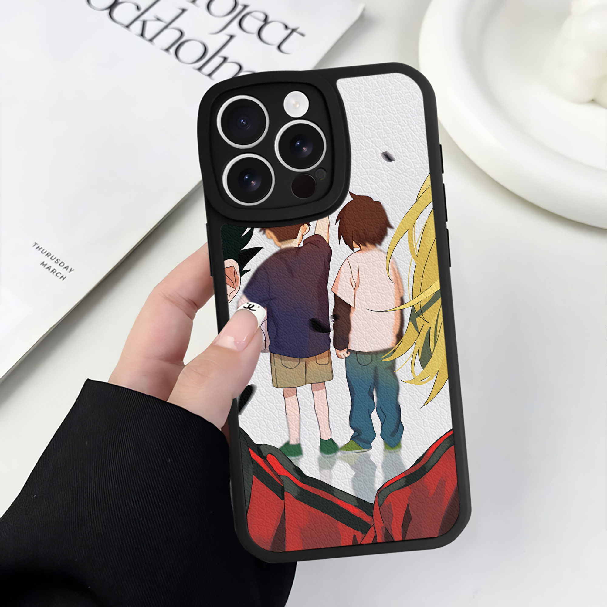 （画像用） ハイキュー!! Haikyu!! 【iPhone 16シリーズ対応】シリコンスマホケース（レザー調） 材質：シリコン